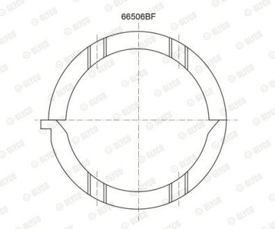 Полукольца упорные RENAULT J8S glyco A2082STD