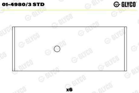 Вкладиші шатунні glyco 01-4980/3 STD на Пежо 107