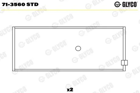 Вкладиші шатунні Glyco 713560STD