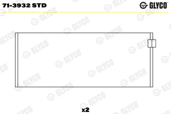Вкладыши шатунные glyco 713932STD