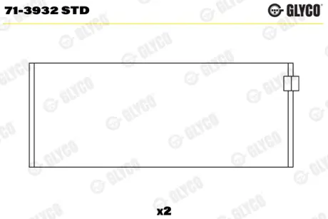 Вкладыши шатунные glyco 713932STD