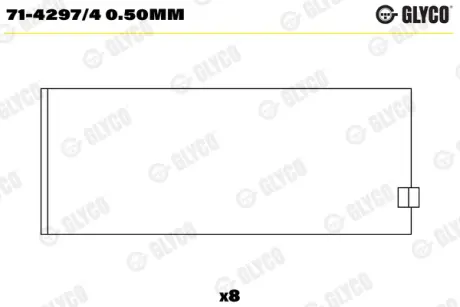 Вкладиші шатунні Glyco 714297/4050MM