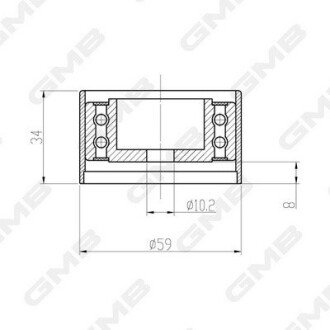 AUDI Ролик натяж. A4 3.0 00-, A6 3.0 01- gmb GTC0310 на Ауди А6 с6