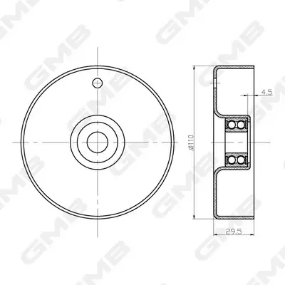 Радиатор интеркулера GMB GTC0400