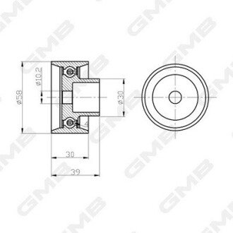 FORD Ролик нат. Ranger,Mazda BT-50 06- gmb GT40980
