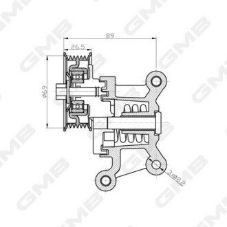 Ролик MAZDA 3 2,0 -10 gmb GAT31690