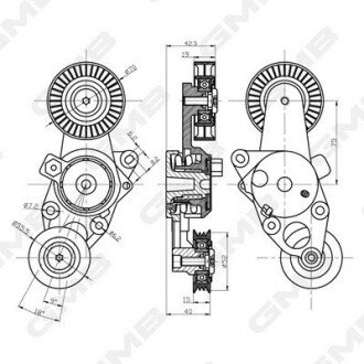 TOYOTA Ролик с натяж. Camry 10- gmb GAT31800