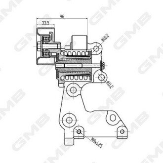 TOYOTA Ролик с натяжителем LAND CRUISER 4.0 gmb GAT31700