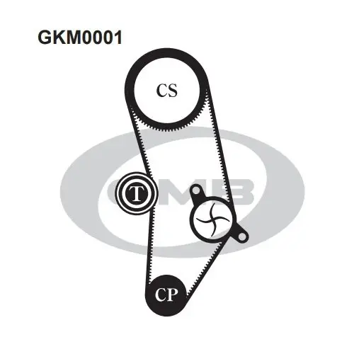 Радиатор охлаждения двигателя GMB GKM0001