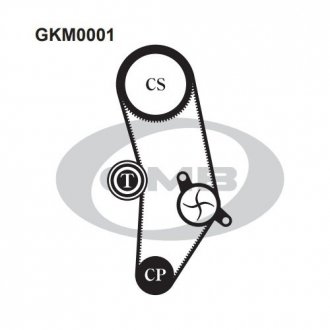 Комплект ремня грм gmb GKM0001