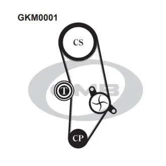 Радиатор охлаждения двигателя GMB GKM0001
