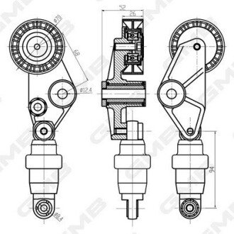 Радиатор интеркулера gmb GHAT182