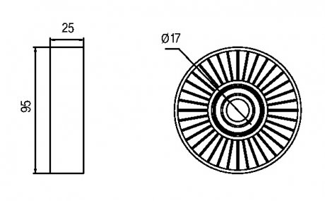 Радиатор охлаждения двигателя gmb GTA0230