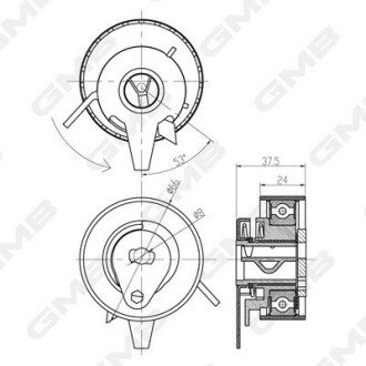 Радіатор інтеркулера gmb GTB0440