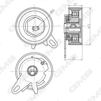 Натяжной ролик gmb GTB0460