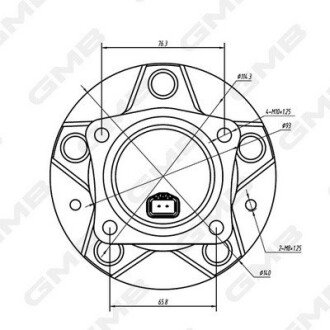 Подшипник передней ступицы gmb GH34810A