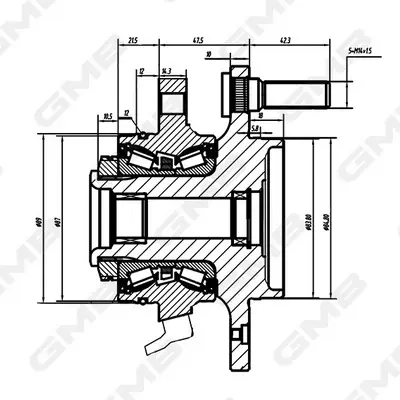 Подшипник передней ступицы GMB GH34900A