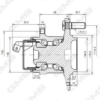 Подшипник задней ступицы gmb GH35210A на Киа Венга