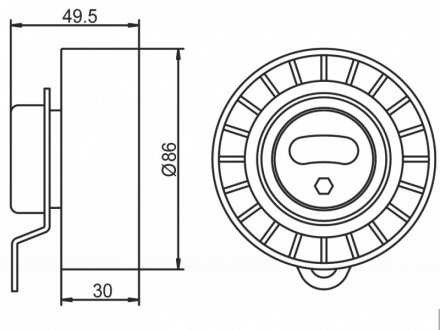 Радиатор охлаждения двигателя gmb GT90000