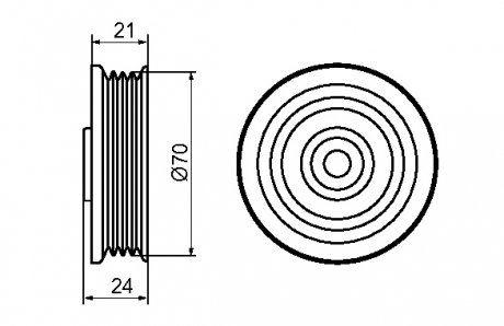Радіатор охолодження двигуна gmb GT60460