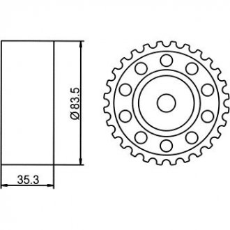 Ролик натяжной gmb GT80720