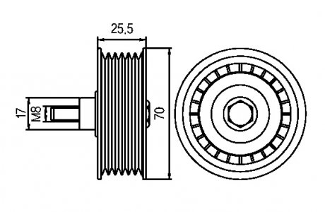 Радиатор интеркулера gmb GTA0310
