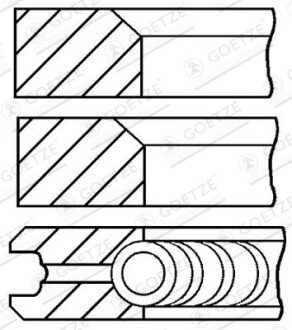 Поршневые кольца goetze 08-170707-10