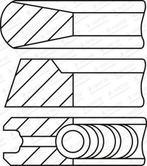 Поршневые кольца goetze 0844760000