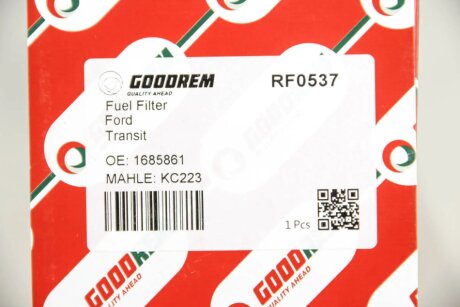 Фільтр паливний Transit 2.2/2.4/3.2TDCi 06- goodrem RF0537