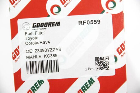 Фільтр паливний Toyota COROLLA 1.8D/2.0D goodrem RF0559