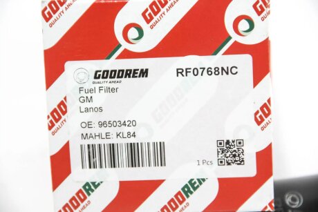 Фільтр паливний CHEVROLET EVANDA, LACETTI, MATIZ/ DAEWOO LANOS/MATIZ 0.8-2.5i 97- (без кабелю) goodrem RF0768NC