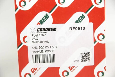 Фільтр паливний Audi A3/Octavia/Golf VII 1.6/2.0TDI 10- goodrem RF0910