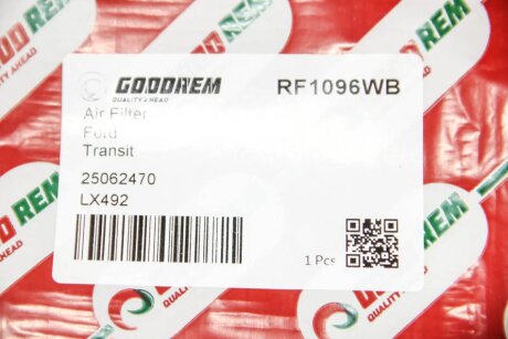 Фільтр повітряний Transit 2.0i/2.5D/TDi 94>00 goodrem RF1096WB