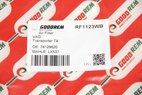 Фільтр повітряний T4 96-03 goodrem RF1123WB