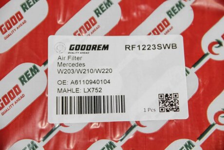 Фільтр повітряний C/E 200/270 CDI W203/210 00-04/S320 CDI 02- (з сіткою) goodrem RF1223SWB