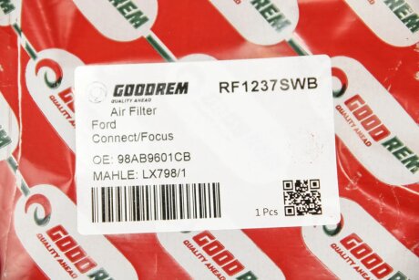 Фільтр повітряний Connect 02-/Focus 99-04 (з сіткою) goodrem RF1237SWB