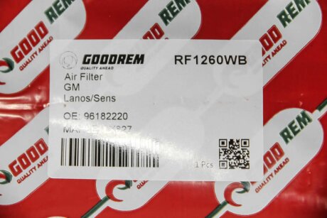 Фільтр повітряний Daewo Lanos/Sens goodrem RF1260WB