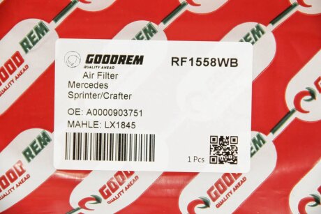Фільтр повітряний Sprinter/Crafter 06- goodrem RF1558WB