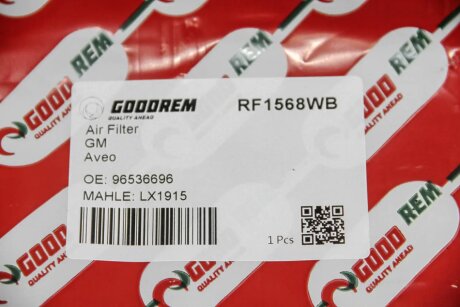 Фільтр повітряний Chevrolet Aveo/Kalos 05- goodrem RF1568WB