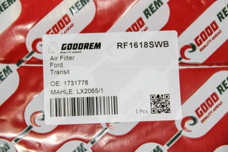 Фільтр повітряний Transit 2.2TDCi 11- (з сіткою) goodrem RF1618SWB