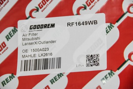 Фільтр повітряний Lancer 08-/Outlander II 06-/ASX 10- goodrem RF1649WB