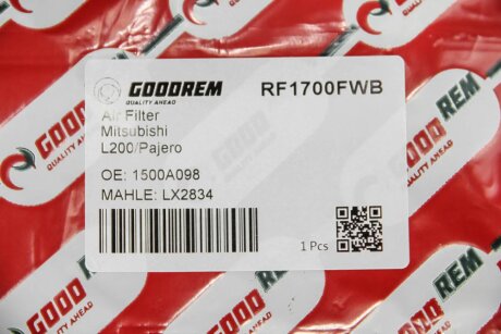 Фільтр повітряний Pajero Sport/L 200 2.5/3.0 07- (з передфільтром) goodrem RF1700FWB