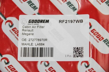 Фільтр салону Renault Megane III 08- goodrem RF2197WB