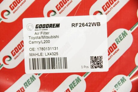 Фільтр повітряний Mitsubishi L 200 2.4 14-/Camry 3.5 11- goodrem RF2642WB