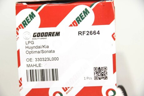Фільтр газу перед баком Kia Optima 10-18/Hyundai Sonata 09-17 goodrem RF2664