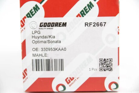 Фiльтр газу тонкої очистки Kia Optima (10-18), Hyundai Sonata (09-17) goodrem RF2667