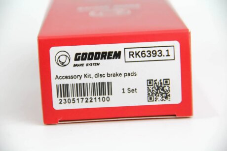 Монтажний к-кт гальмівних колодок VECTRA/OMEGA/ASTRA 86-03 goodrem RK63931
