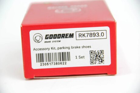 Комплект монтажний барабанних гальм зад VITO/VIANO 03- 164х20 goodrem RK78930