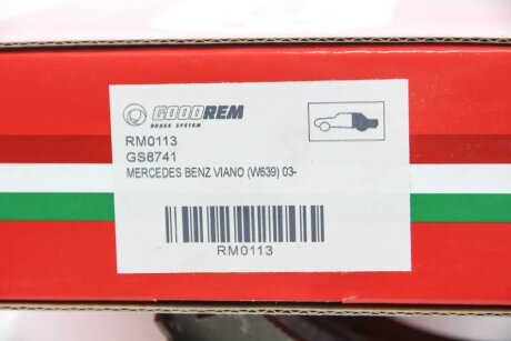 Колодки ручного тормоза Vito (639) 03- goodrem RM0113