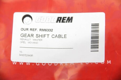 Трос кулисы Master/Movano 2.3dCi 10- (M9T) goodrem RM6332